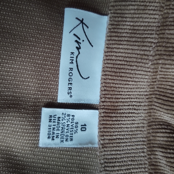 Kim Rogers women's blazer jacket color brown size 10 - Picture 8 of 8